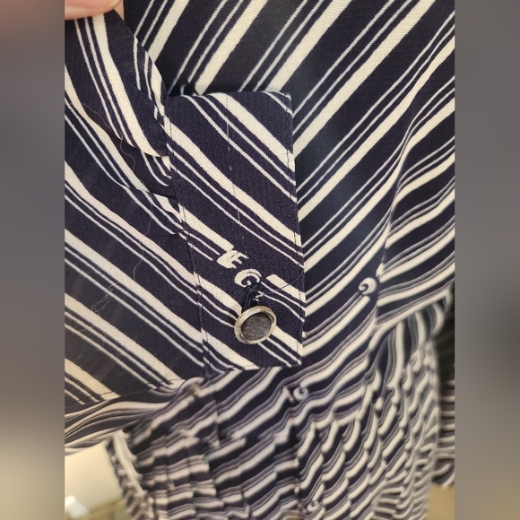 Striped Navy ERGE Dress Size 12 - Picture 15 of 15